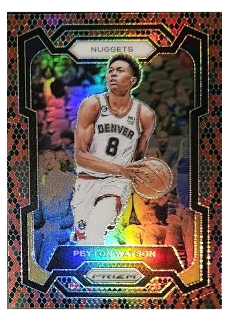 2023-24 Panini Prizm Base Set Peyton Watson #247 card