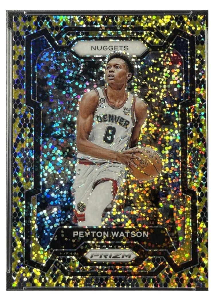 2023-24 Panini Prizm Base Set Peyton Watson King Snake #247 card