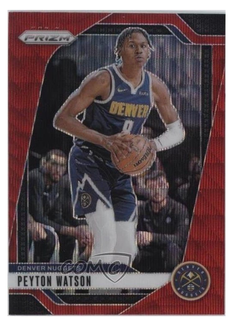 2024-25 Panini Prizm Base Set Peyton Watson #133 card