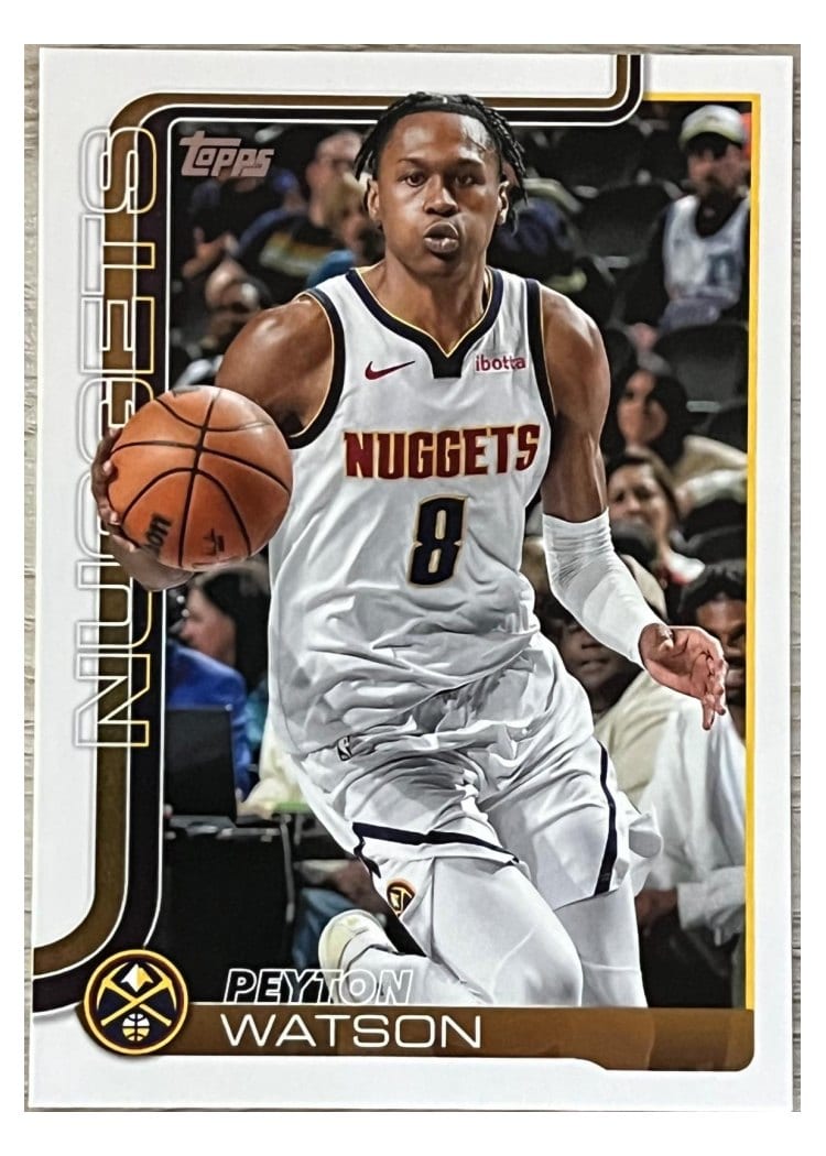 2025-26 Topps Base Set Peyton Watson #106 card