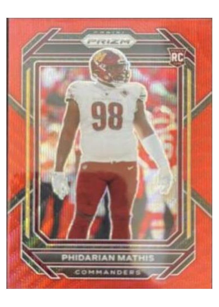 2022 Panini Prizm Base Set Phidarian Mathis #390 card