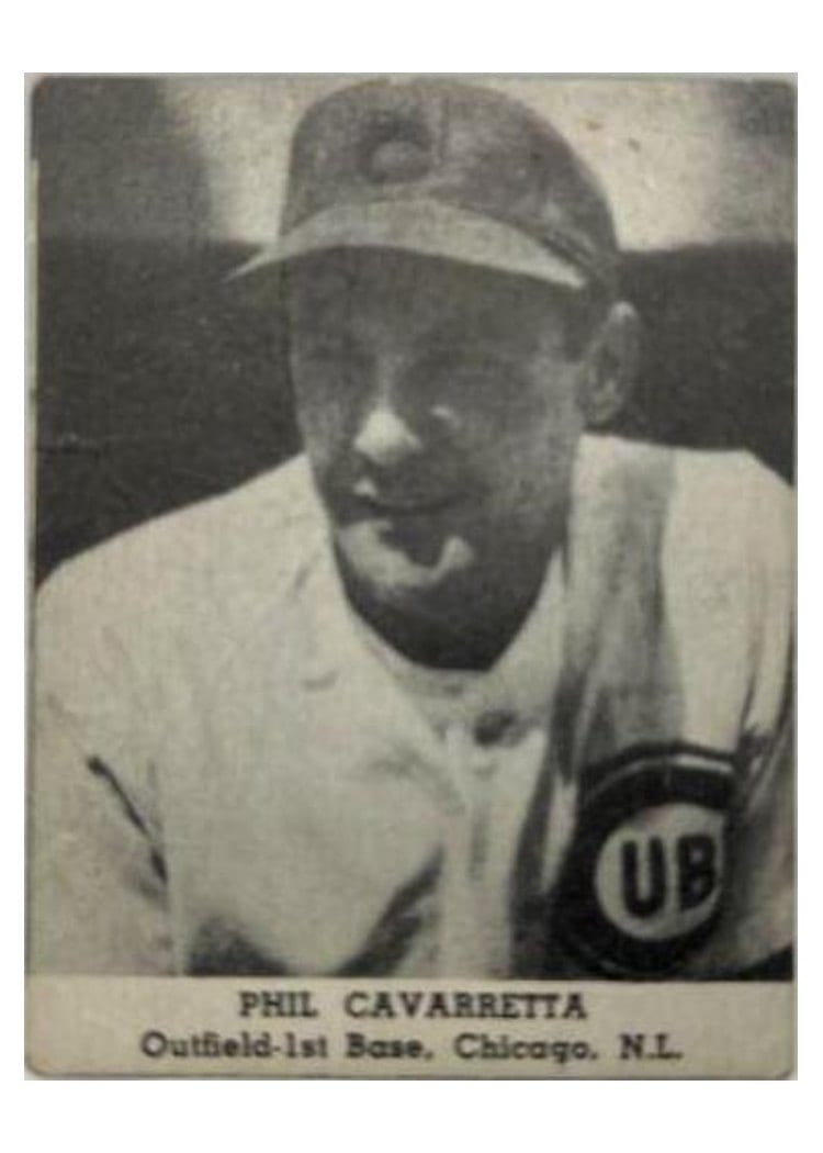 1947 Tip Top Bread Phil Cavarretta card