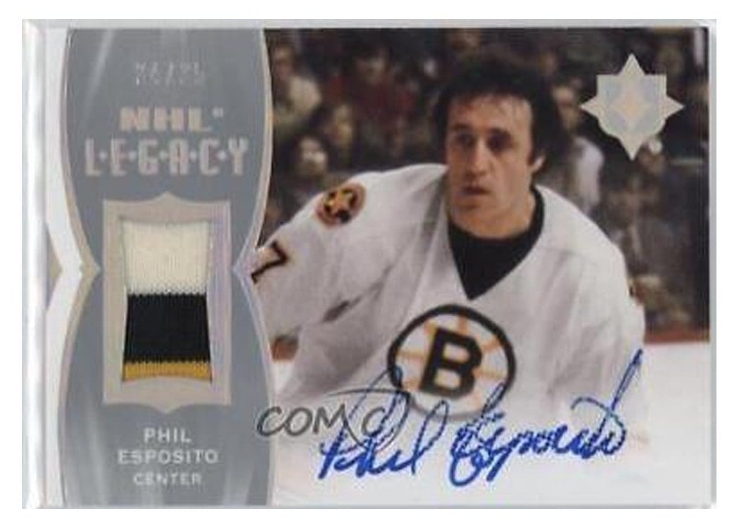 2021-22 Upper Deck Ultimate Collection 2020 Update - NHL Legacy Autograph Phil Esposito #LA-PE