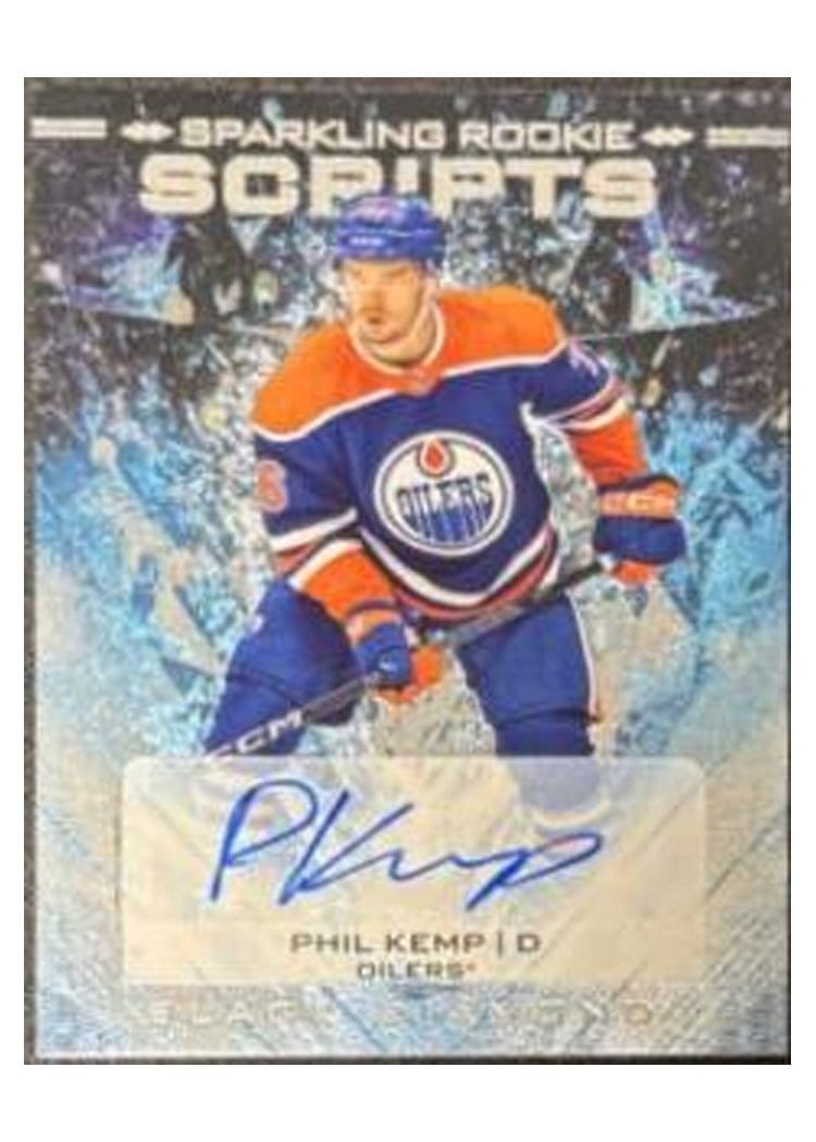 2024-25 Upper Deck Black Diamond Sparkling Rookie Scripts Phil Kemp #SRS-PK card