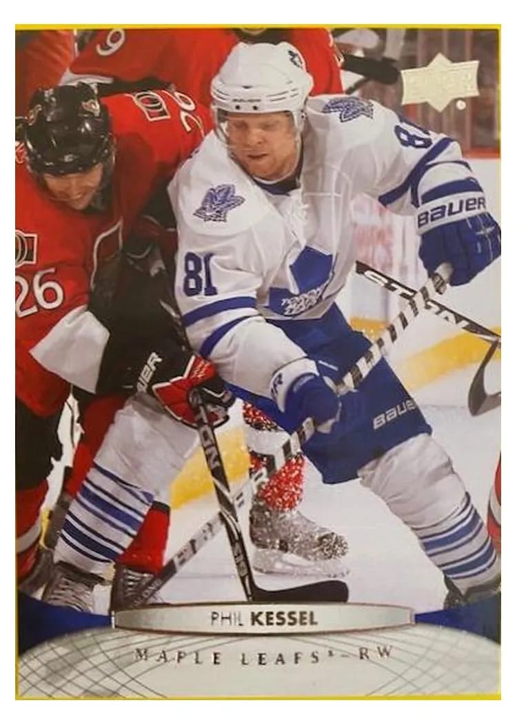 2011 Upper Deck Phil Kessel #19 card