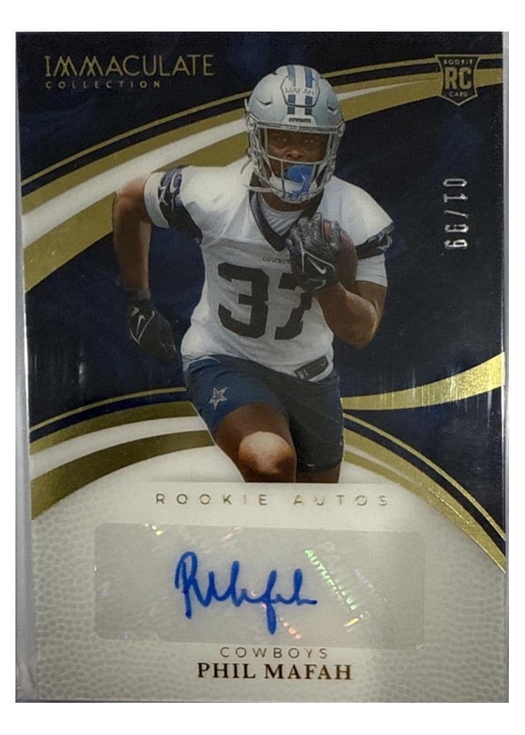 2025 Panini Immaculate Rookie Autos Phil Mafah #17 card