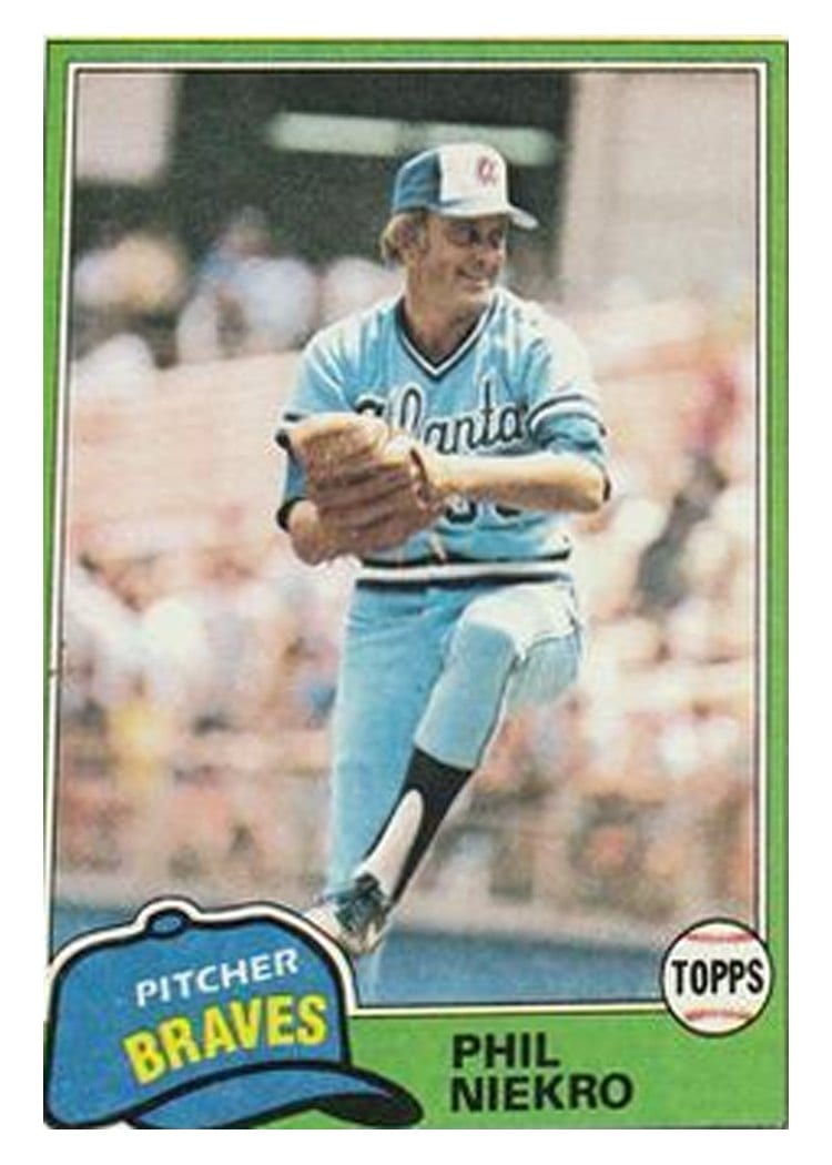 1981 Topps Phil Niekro #387 card