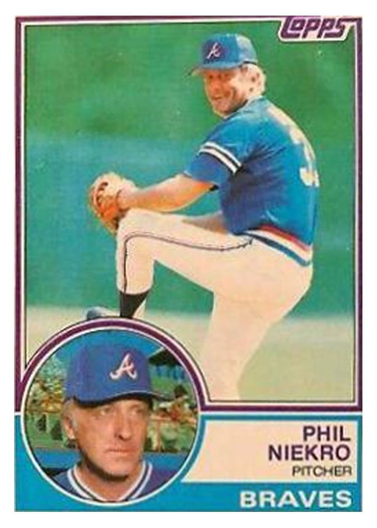 1983 Topps Phil Niekro #410 card