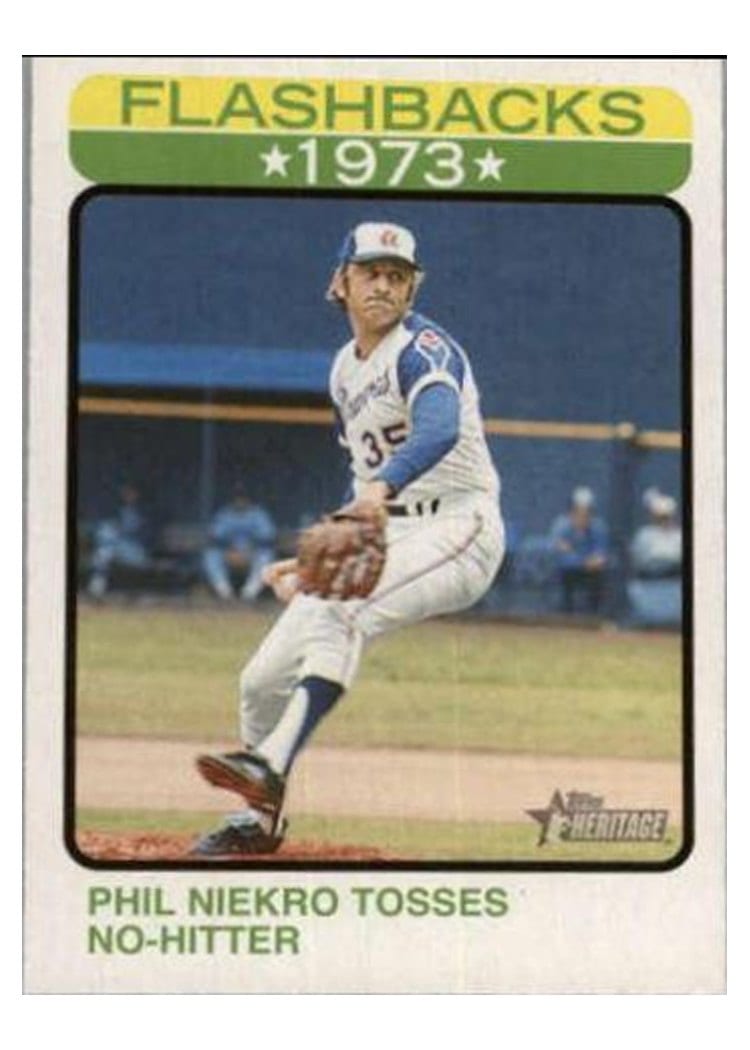 2022 Topps Heritage Baseball Flashbacks Phil Niekro #BF-3 card