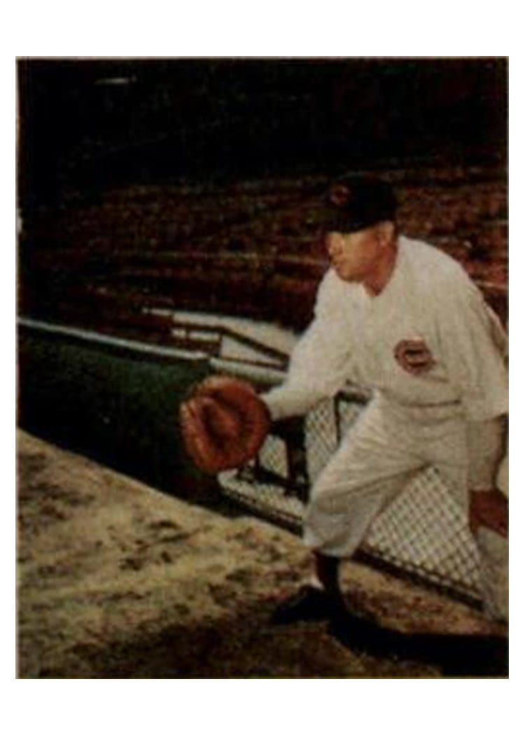 1949 Eureka Sportstamps Phil Page #92 card