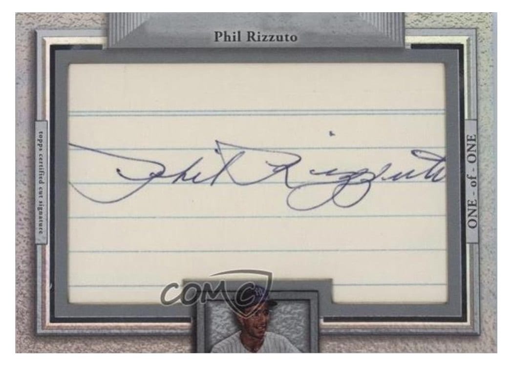 2025 Topps Sterling Cut Signatures Phil Rizzuto #TSCS-PR card