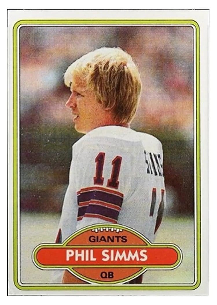 1980 Topps Phil Simms #225 card