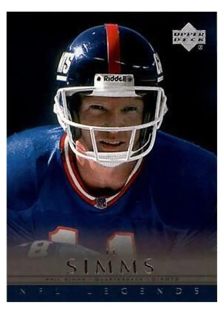 2000 Upper Deck Legends Phil Simms #47 card