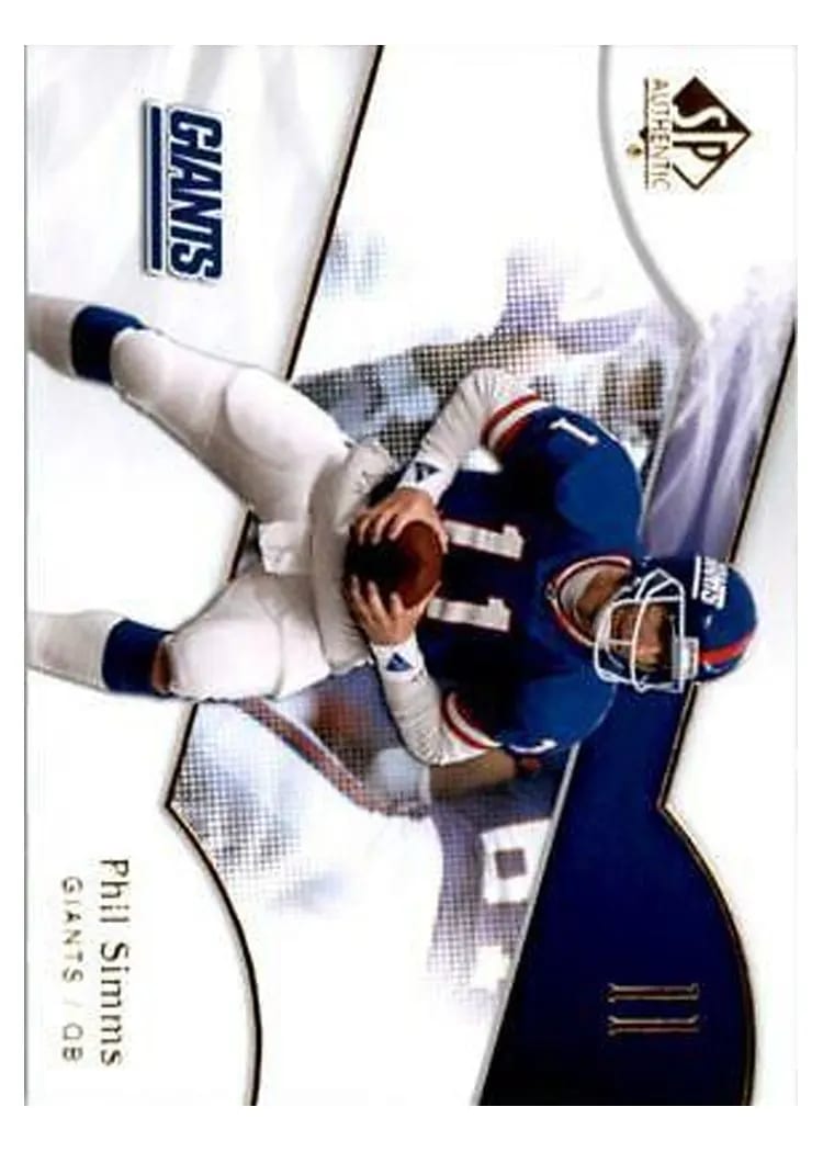 2009 SP Authentic Phil Simms #125 card