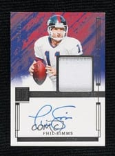 2024 Panini Impeccable Elegance Retired Patch Autos Phil Simms #7 card