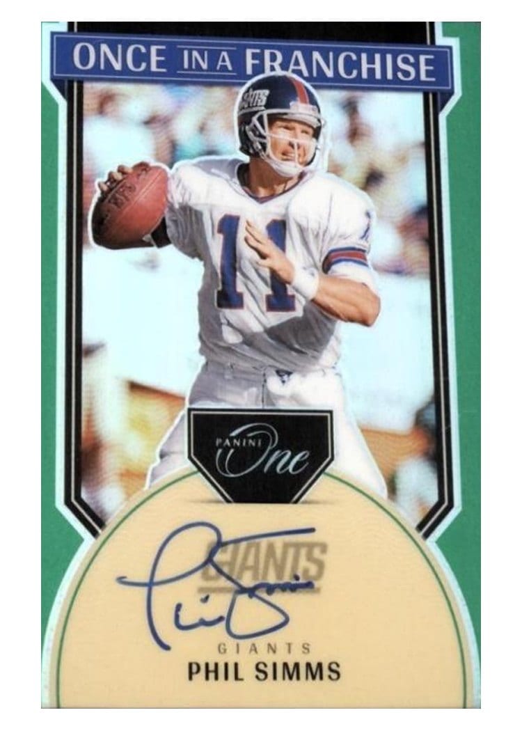 2024 Panini One Once in a Franchise Autographs Phil Simms #335 card
