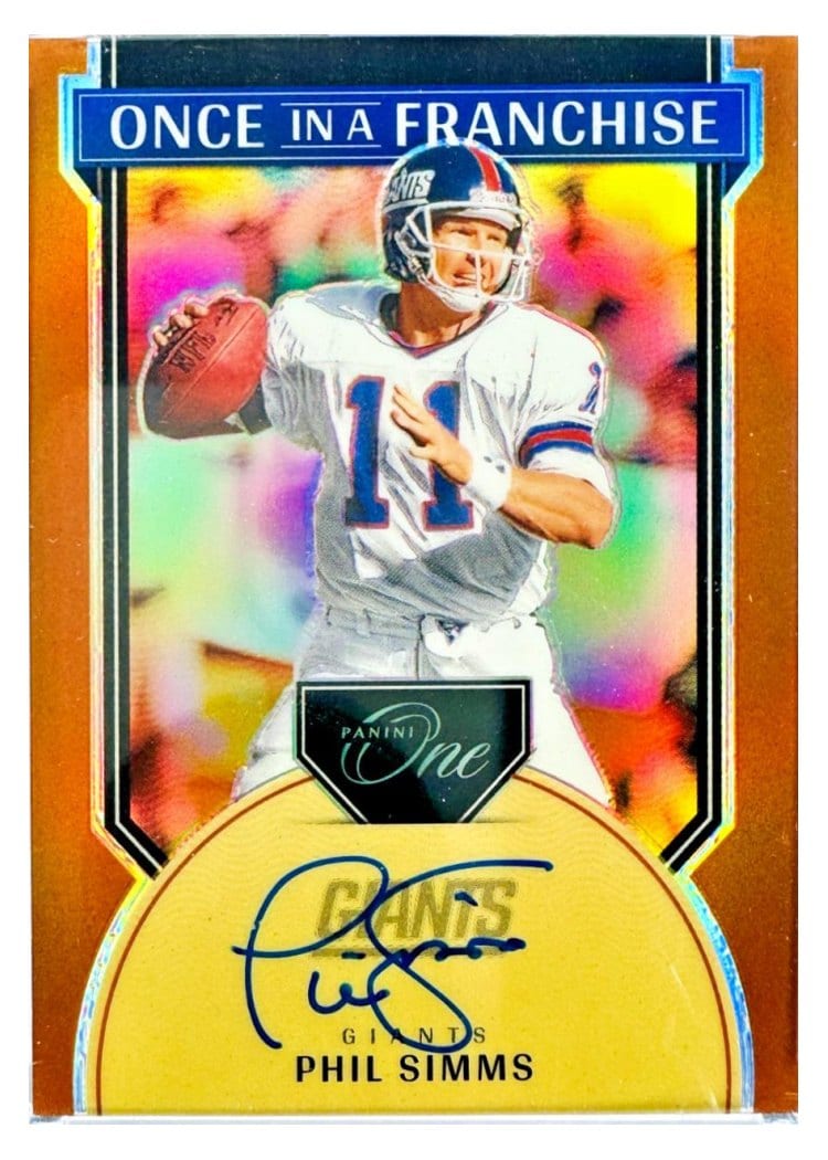 2024 Panini One Once in a Franchise Autographs Phil Simms #335 card