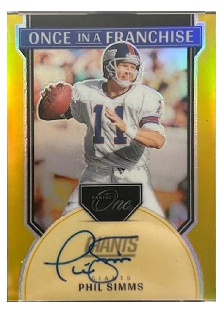 2024 Panini One Once in a Franchise Autographs Phil Simms #335 card