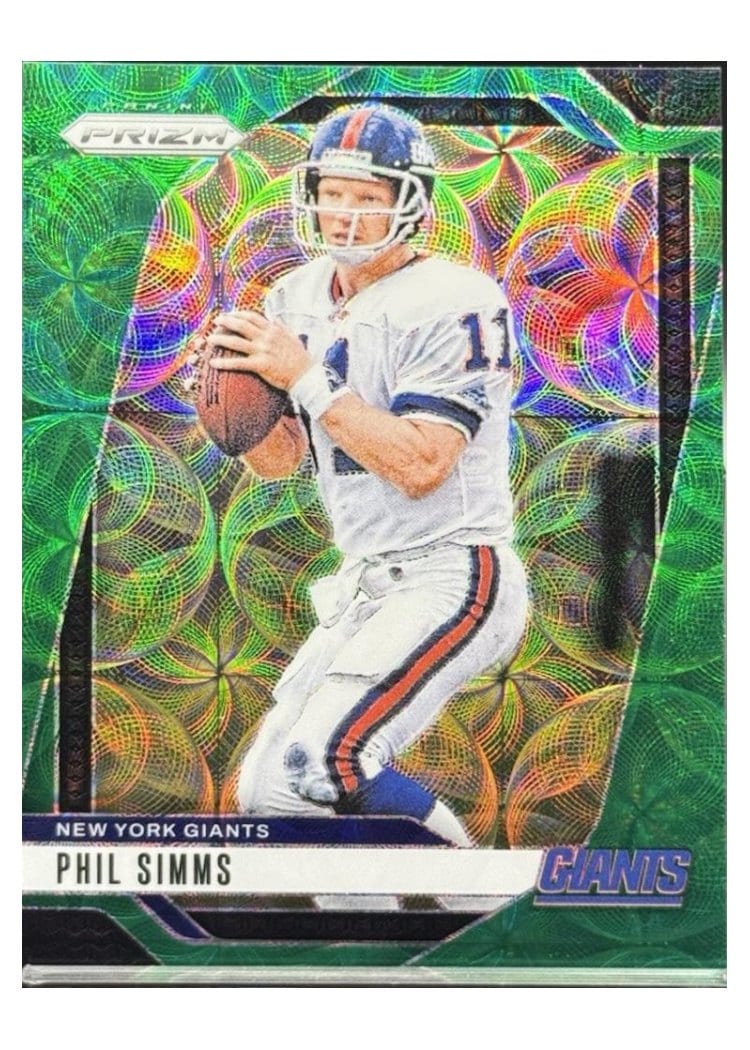 2024 Panini Prizm Base Set Phil Simms Green Scope #218 card
