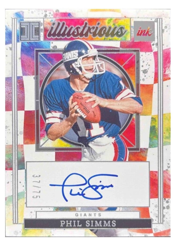 2025 Panini Impeccable Illustrious Ink Phil Simms #11 card