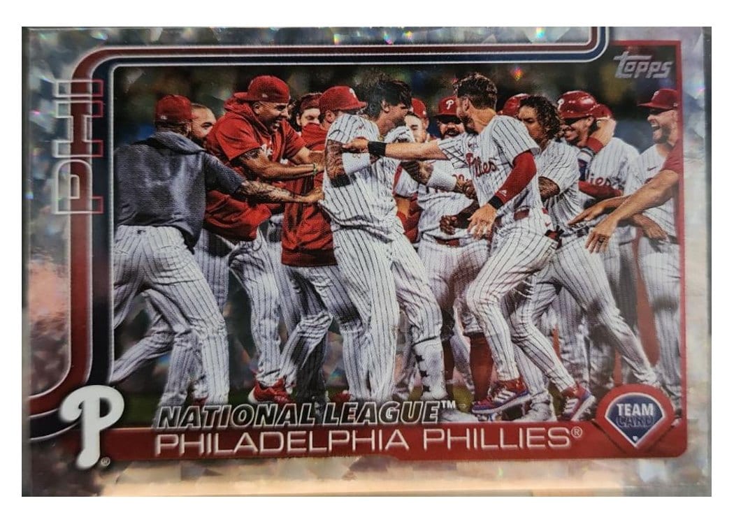 2025 Topps Base Set Philadelphia Phillies Silver Cracked #159 card