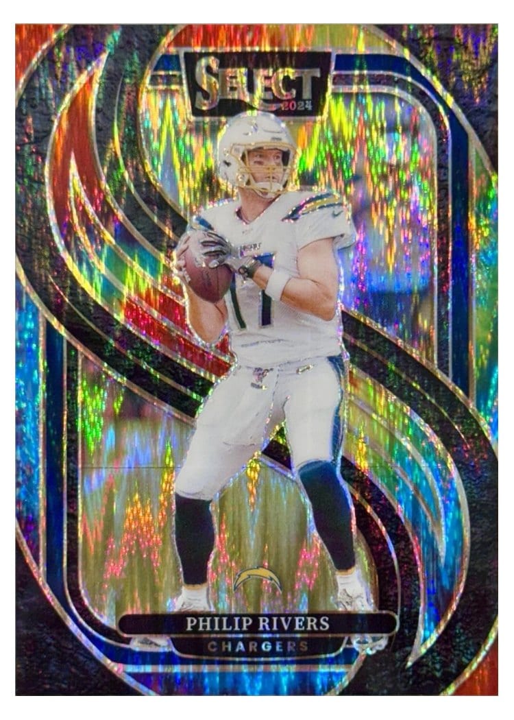 2024 Panini Select Base Set Philip Rivers Tie-Dye Prizm #187 card