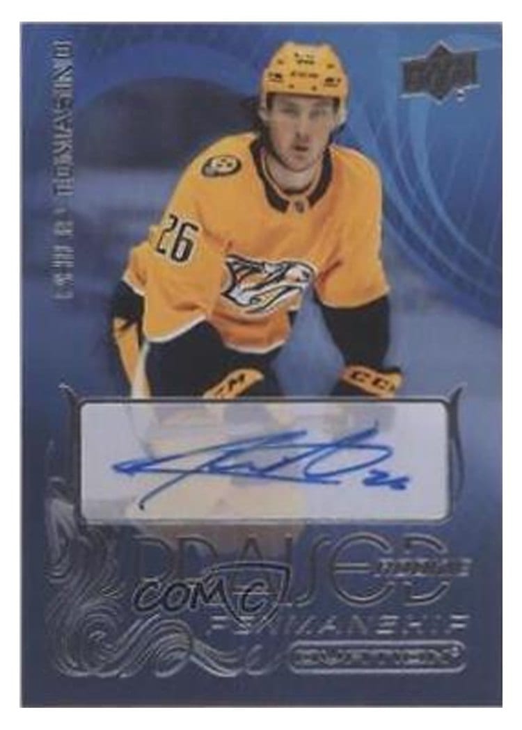 2021-22 Upper Deck Ovation Praised Rookie Penmanship Philip Tomasino #PRP-PT card