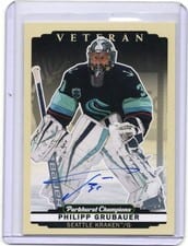 2022-23 Upper Deck Ovation Super Signatures Philipp Grubauer #SS-PG card