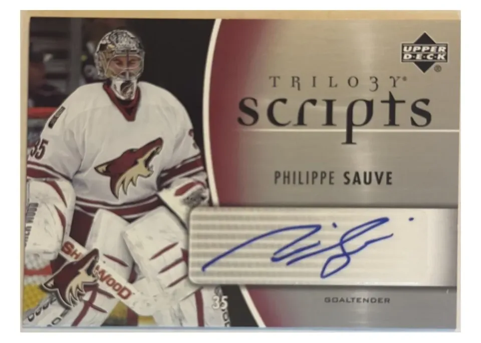2006 Upper Deck Trilogy Scripts Philippe Sauve #TS-PS card