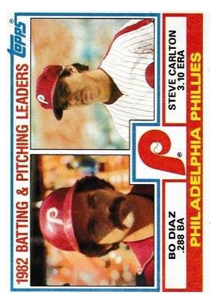 1983 Topps Phillies Leaders #229 card