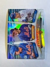 2018 Bowman Talent Pipeline Chrome Phillip Evans, P.J. Conlon, Andres Gimenez #NYM card