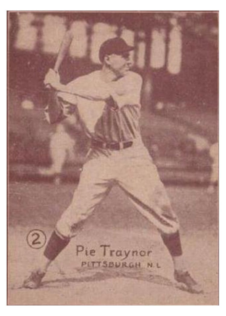 1931 W517 Pie Traynor Hand Cut #2 card