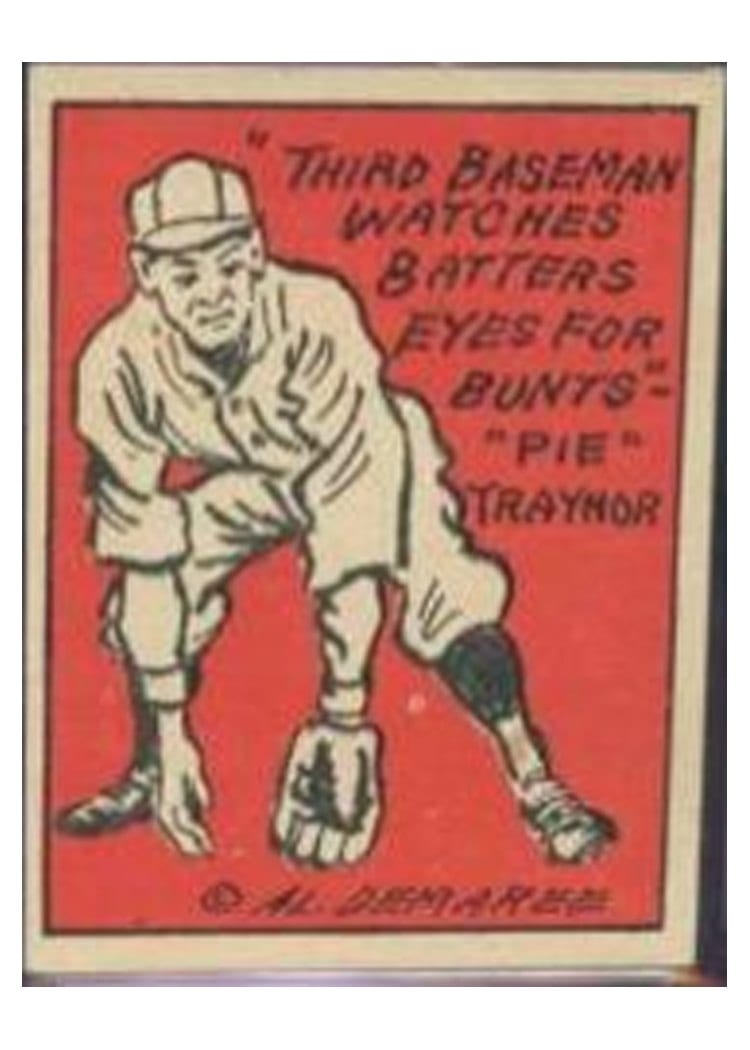 1935 Schutter Johnson Pie Traynor #23 card