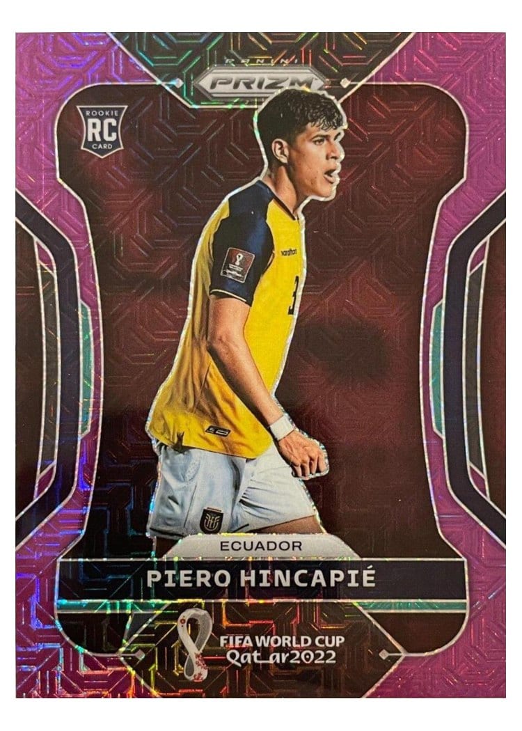 2022 Panini Prizm World Cup Piero Hincapie Purple Mojo #83