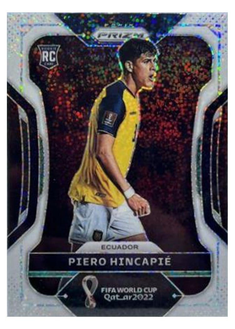 2022 Panini Prizm World Cup Piero Hincapie White Sparkle #83