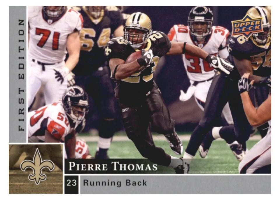2009 Upper Deck First Edition Pierre Thomas #96 card