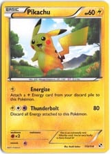 2011 Black & White Pikachu #115 card
