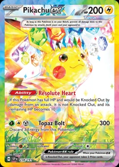 2024 Surging Sparks Pikachu ex #238 card