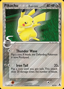2006 Legend Maker Pikachu δ #93 card