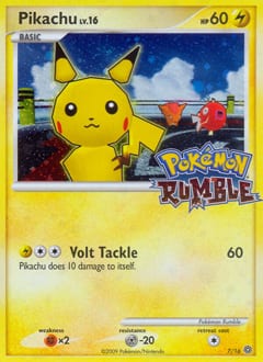 2009 Pokémon Rumble Pikachu #7 card
