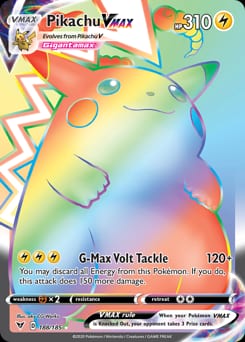 2020 Vivid Voltage Pikachu VMAX #188 card