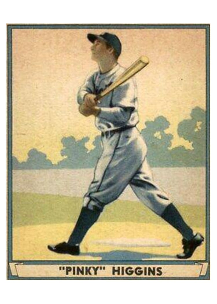1941 Play Ball Pinky Higgins #35 card