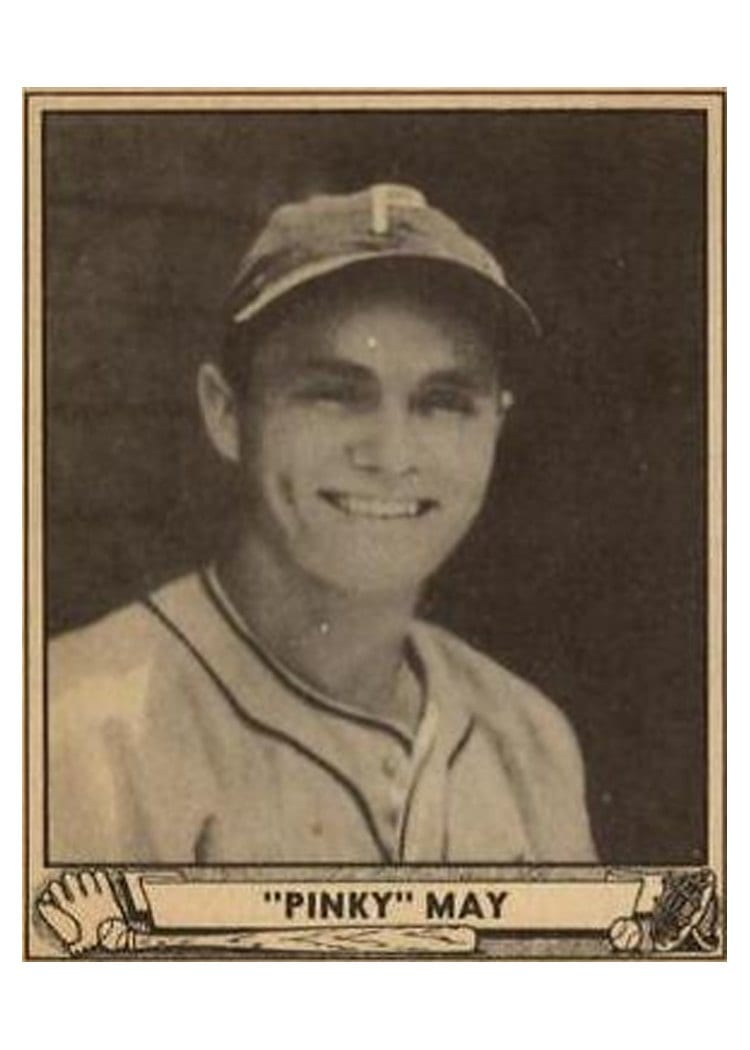 1940 Play Ball Pinky May #98 card