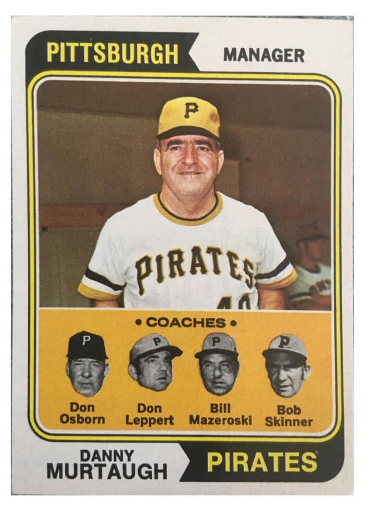 1974 Topps Pirates Field Leaders #489 card
