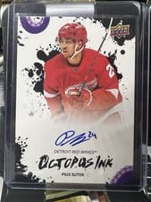 2025-26 Upper Deck Detroit Red Wings Centennial Octopus Ink Pius Suter #OI-SU card