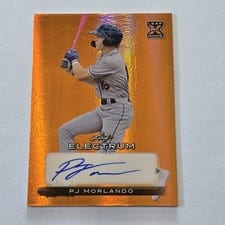 2024 Leaf Electrum Baseball Base Autograph PJ Morlando #BA-PJM card