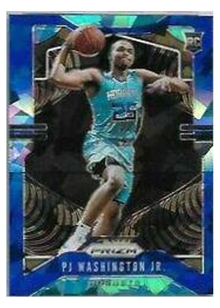 2019-20 Panini Prizm Base Set PJ Washington Jr. Blue Ice Prizm #258 card