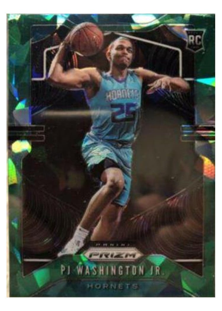 2019-20 Panini Prizm Base Set PJ Washington Jr. Green Ice Prizm #258 card