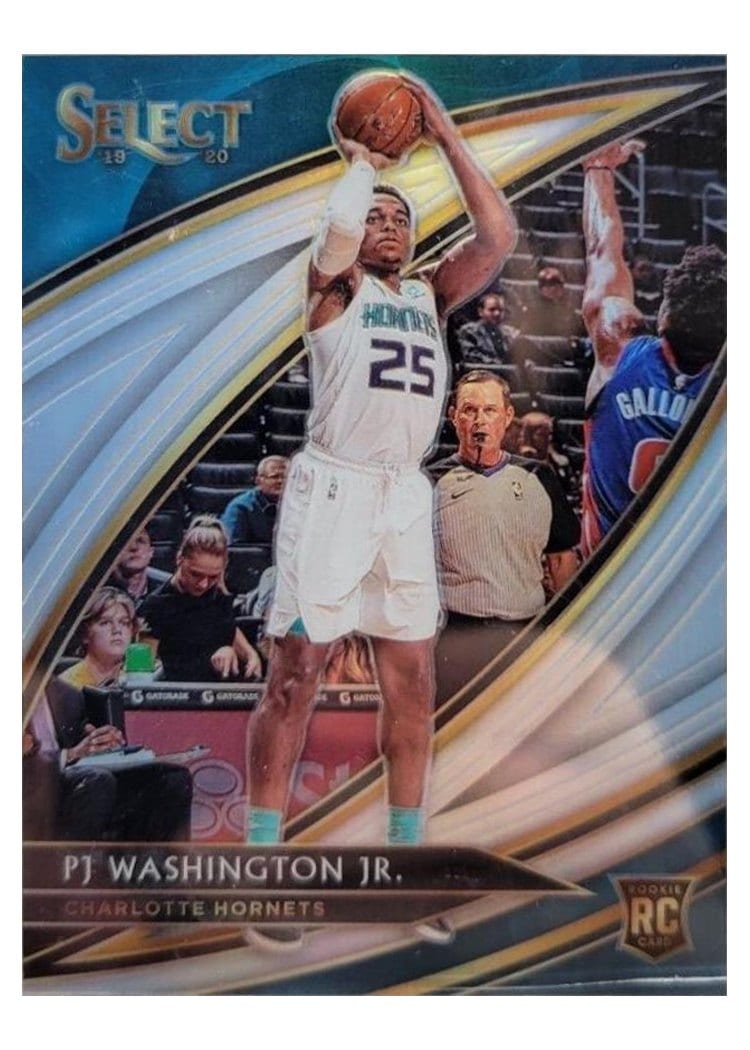 2019-20 Panini Select Base Set PJ Washington Jr. Silver Prizm #215 card