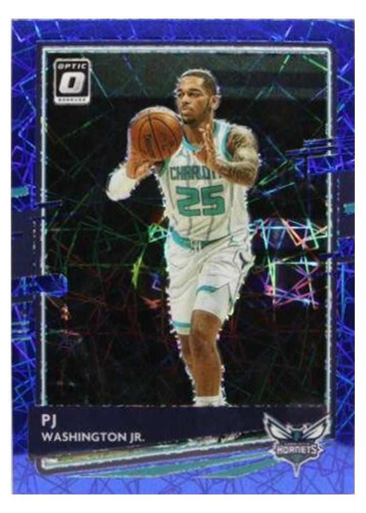 2020-21 Donruss Optic Base Set PJ Washington Jr. Blue Velocity #137 card